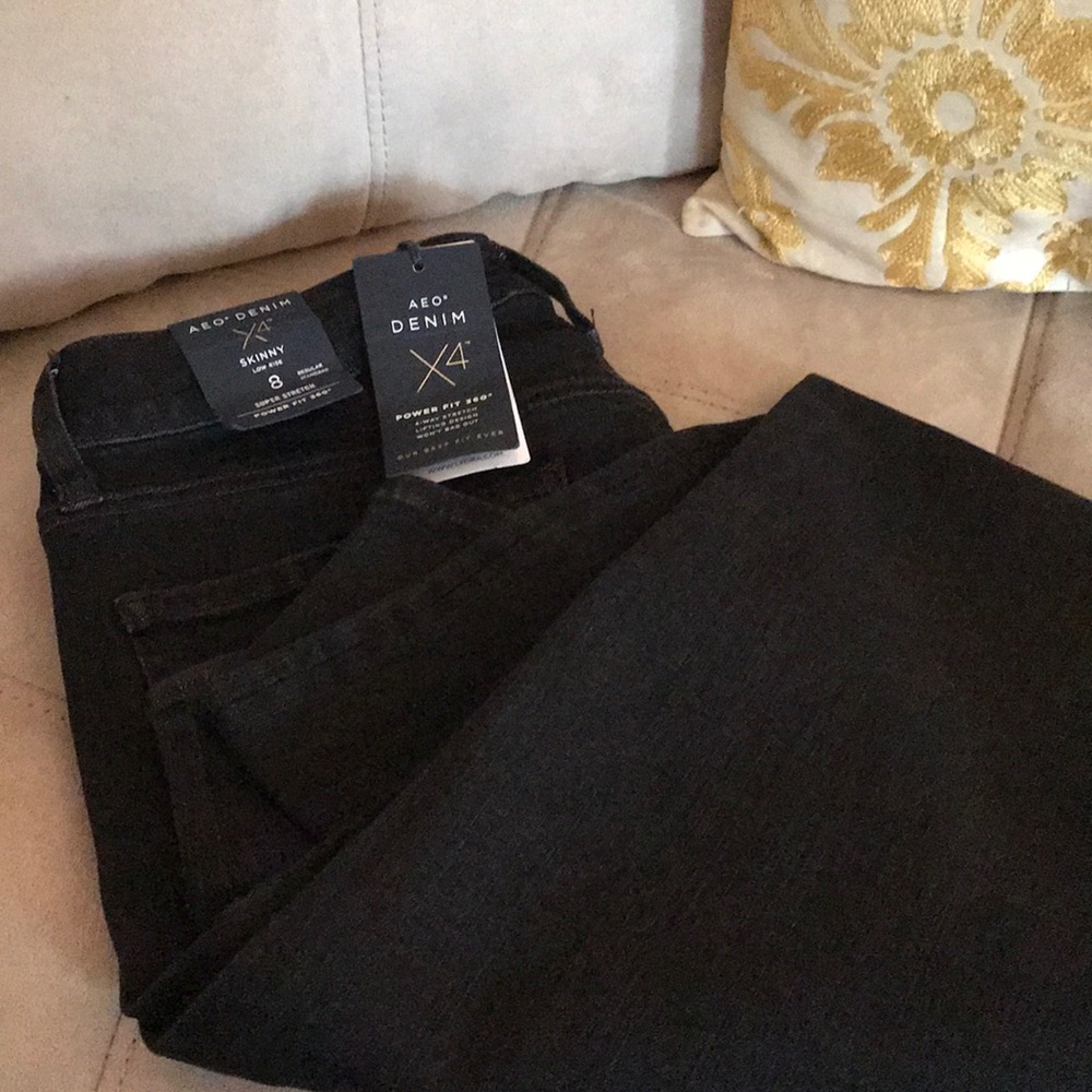 American Eagle black jeans size 8